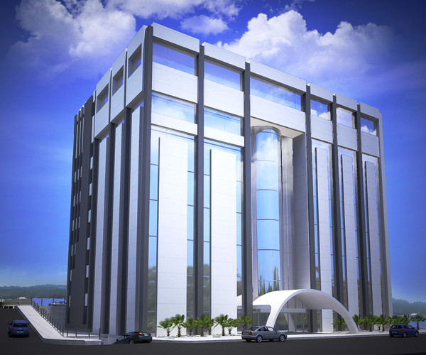 3ds exterior mall building - Commercial Mall Building by Ralf128